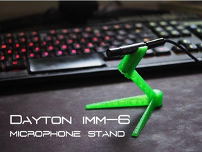 dayton imm-6 measurement microphone stand tripod mount audio audiophile desktop home device tool 3d print model - Mito3D