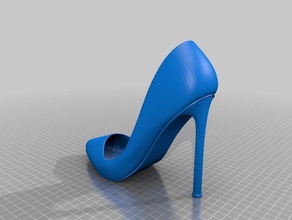 zapato louis vuitton a moda chica louisvuitton logotipo impressão zapatos 3d print model - Mito3D