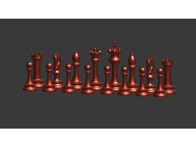 de altura jogo xadrez 3D print model - Mito3D