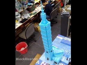 taipei 101 1 500 buildings & structures architecture skyscraper taipei101 taiwan 3d print model - Mito3D