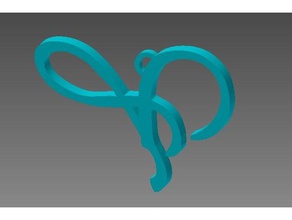 chave de cadeia art Arte 2d chaveiro 3d print model - Mito3D