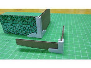 cardboard dungeon wall 3d print model - Mito3D