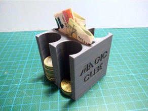 sihirli küp - lucky luke euro para düzenleyici & toplayıcı organizasyon sorter Organizatör 3d print model - Mito3D