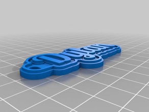 keychain dylan keychains customized 3d print model - Mito3D