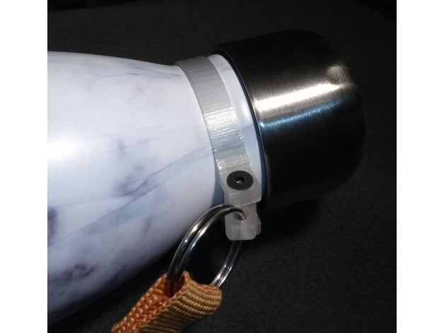 cinghia fissaggio isolato bottiglia parti di ricambio allegato la morsetto clip cinturino acqua 3D print model - Mito3D