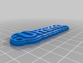llavero de la umma llaveros personalizado 3d print model - Mito3D
