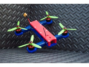 4 inch fredstyle drone hobby 130 mm frame 2204 2300 kv 25mw cam freestyle prop propeller blade inductrix racer drones eachine wizard x220 fpv frsky taranis h race racing rc parts spektrum dx6 dx6i satellite x9 tbs team black scheep 3d print model - Mito3D