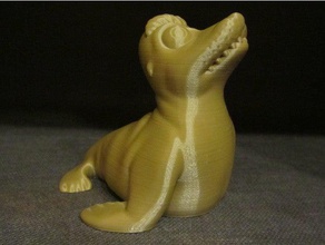 gerald easy print no support models animal cartoon disney pixar figure finding dory nemo model sculpture sea lion supportless 3d print model - Mito3D