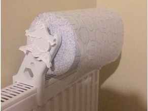 radiator spool holder paper towel household 3d print model - Mito3D