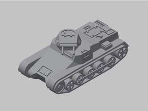 100 1 pzkpfw ausf b oyunlar boardgame model İspanyol İç Savaşı tank II 2 Dünya Alman 3d print model - Mito3D