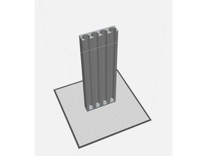 really tall quarter holder containers 3d print model - Mito3D