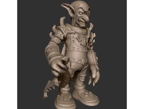 goblin assassin creatures character creature dnd gnome miniature penandpaper rogue tabletop thief 3d print model - Mito3D