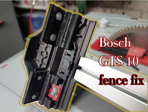 bosch gts 10 xc barrière coulissante correctif de mise à niveau le bricolage scie circulaire clôture 3d print model - Mito3D