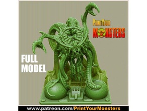 full-model - tentacle monster creatures 3dprintable boardgame dnd miniature game mini miniatures tabletop wargaming 3d print model - Mito3D