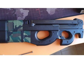 upper p90 flat mod sport & outdoors airsoft parts gun modification 3d print model - Mito3D