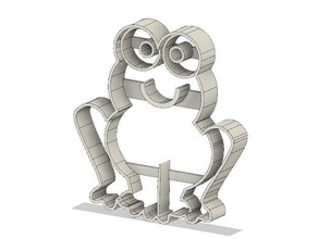 la grenouille à l'emporte-pièce cuisine et salle manger cookie cookiecutter emporte-pièce outil de ustensiles rana sapo 3d print model - Mito3D