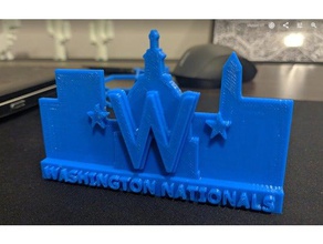 washington nationals logo 3d baskı 3d print model - Mito3D