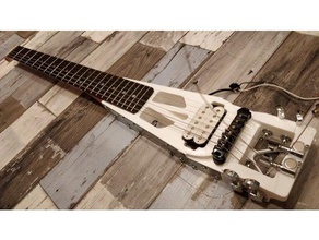 3d de voyage guitare d muertos L'impression bricolage la électrique les guitares mexicain musique instrument sur route le crâne 3d print model - Mito3D