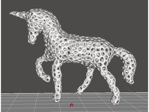 voronoi unicorno sculture animali statua 3d print model - Mito3D
