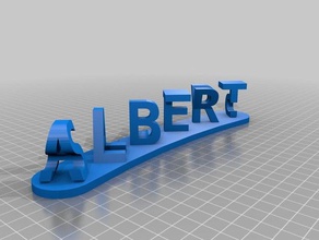 albert salty signs & logos customized 3d print model - Mito3D