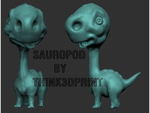 bebê dinossauro - sauropod brinquedos & games apatosaurus rhamphorhynchus dino diplodoco crianças longneck paleontologia t-rex todler triceratops 3d print model - Mito3D