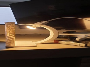 lamp overhang 3d printing desk shade 3d print model - Mito3D