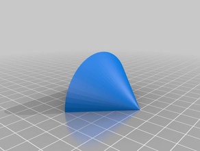 praça sphericon w furos de 6mm ímãs matemática personalizado 3d print model - Mito3D