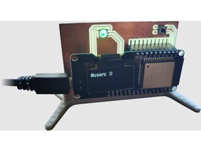 usuario remoto soporte del monitor equipo 3d print model - Mito3D