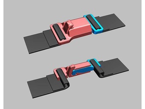 fibbia 30mm cinghia famiglia la cintura clip nessun supporto cinturino fettuccia 3d print model - Mito3D