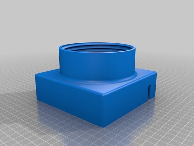 portable spray booth - hose fan adapter hobby 3D print model - Mito3D