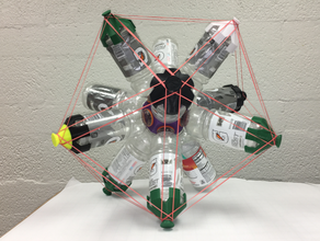 gatorade bottle project dodecahedron icosahedron math art 3d print model - Mito3D