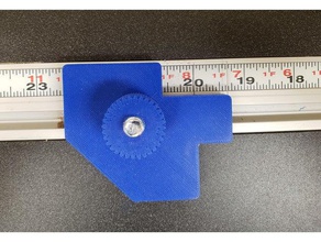stop block t-track measuring tape tools miter saw stopblock woodworking 3d print model - Mito3D