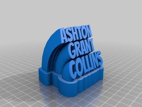 ashton collins ofis özelleştirilmiş 3d print model - Mito3D