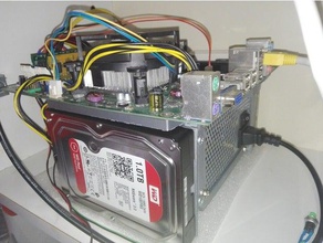 kompakt tasarrufu platform bilgisayar şasi mikro server 3d print model - Mito3D
