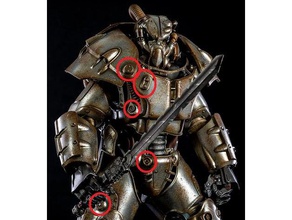 fallout x-01 details props armor cosplay powerarmor x01 3d print model - Mito3D