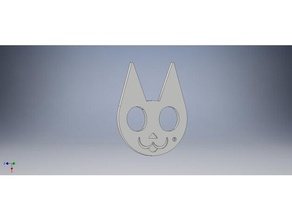 self defense cat keychain accessories 3d print model - Mito3D