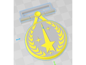 star trek fédération de la médaille d'honneur découverte l'ère accessoires jeu startrek startrekdiscovery à 3d print model - Mito3D