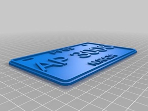my customized classic bike license plates toys & games 3d print model - Mito3D