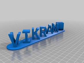 vikram keerthu işaretler ve logolar özelleştirilmiş 3d print model - Mito3D