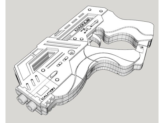 lastik bant silah oyuncak & oyun aksesuarları 3D print model - Mito3D