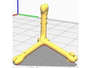 d4-Knochen würfeln hobby Knochen Würfel 3d print model - Mito3D