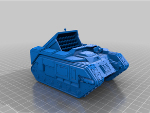 jericho mlrs manticore-like proxy astra militarum imperial guard tank wh40k 3d print model - Mito3D