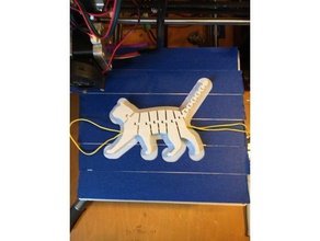 flexi cat string holes v2 pets 3d print model - Mito3D