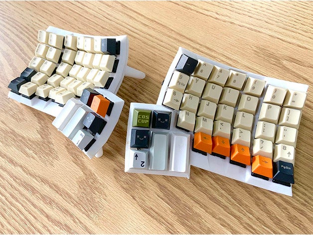 ex-dátilo teclado diy dátilo ergodox ergonamic 3D print model - Mito3D