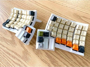 ex-dátilo teclado diy dátilo ergodox ergonamic 3d print model - Mito3D