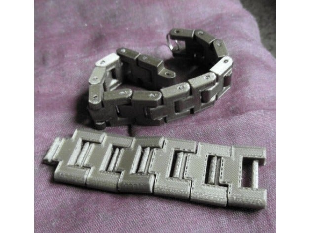 pulsera de cadena las pulseras 3D print model - Mito3D