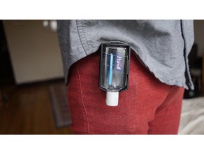 belt clip purell titular os acessórios 3d print model - Mito3D