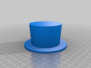 mon personnalisés chapeau haut de forme poulpe - accessoires personnalisé 3d print model - Mito3D
