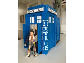 blackpool dr exhibition entrance tardis 1982 buildings & structures building character doctor longleat model options scale 3d print model - Mito3D
