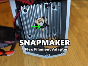 snapmaker flexible filament adapter 3d printer parts ninjaflex accessory mod upgrade 3d print model - Mito3D